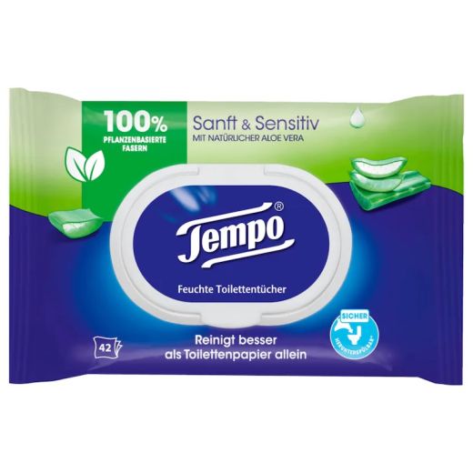 Tempo feuchtes Toilettenpapier sanft & sensitiv