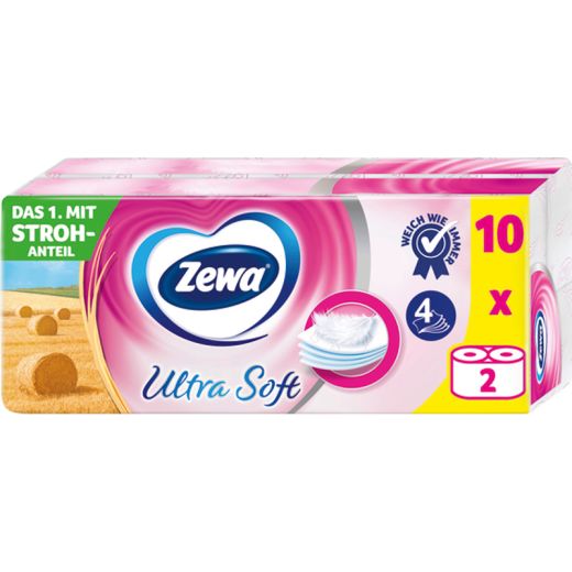 WC Toilettenpapier Zewa Ultra Soft 4- lagig 2er