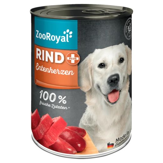 Zoo Royal Rind + Entenherzen Hundefutter  