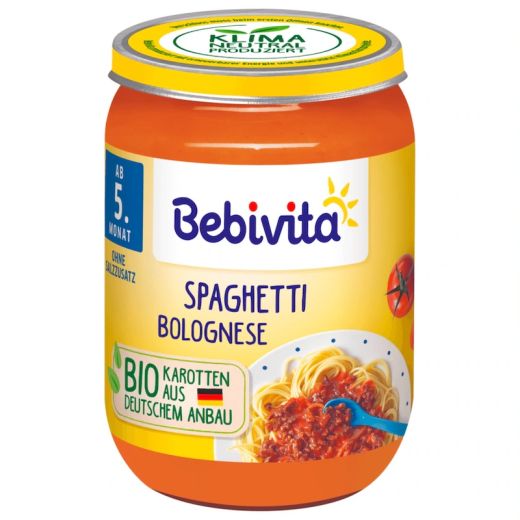 Bebivita Babybrei Bio Spaghetti Bolognese