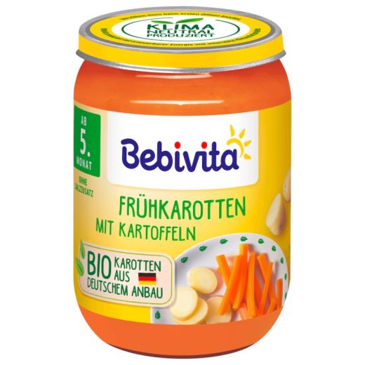 Bebivita Babybrei Bio Frühkarotten mit Kartoffeln