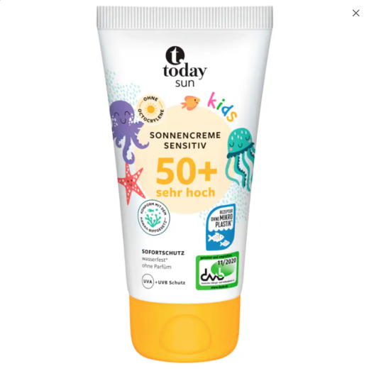 Today Sonnencreme Sensitiv Kids 50+