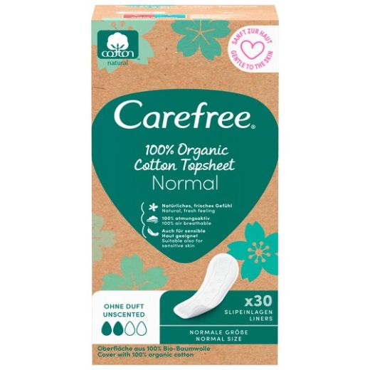 Carefree Slipeinlagen Organic Cotton normal